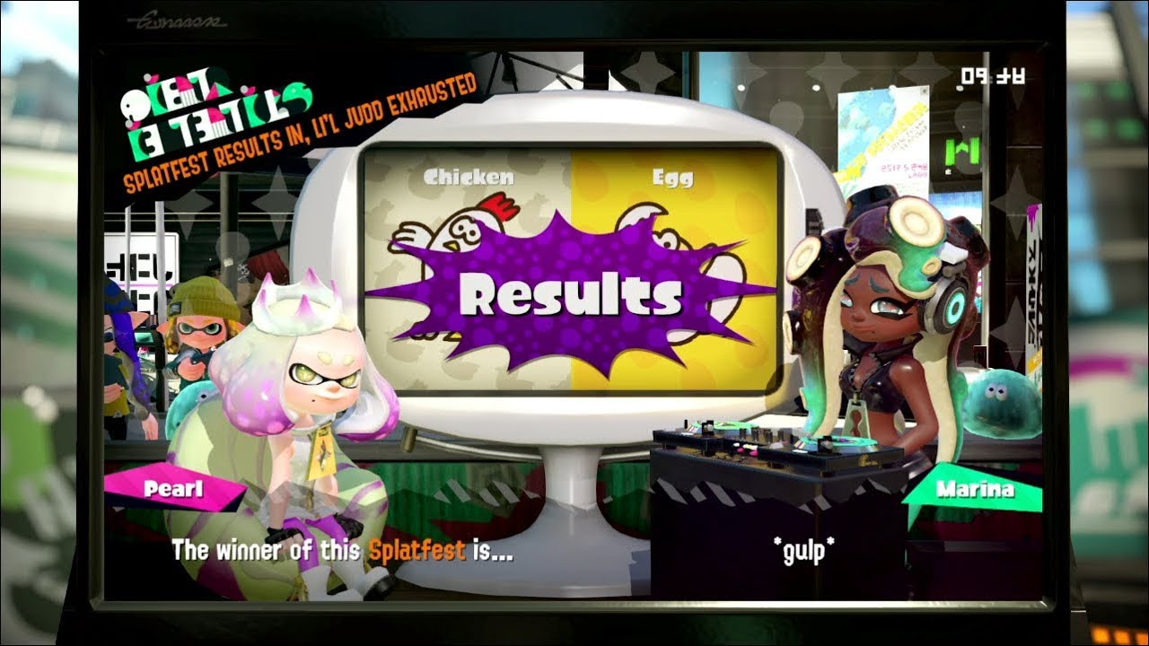 Splatoon 2 Splatfest #9 Results (Chicken vs Egg) (North America)