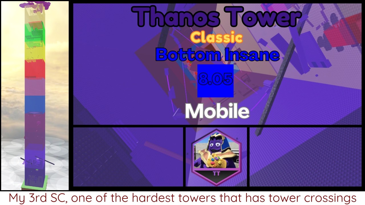 (OUTDATED!!!) Mobile EToH/JToH: Thanos Tower (TT) (Bottom Insane)