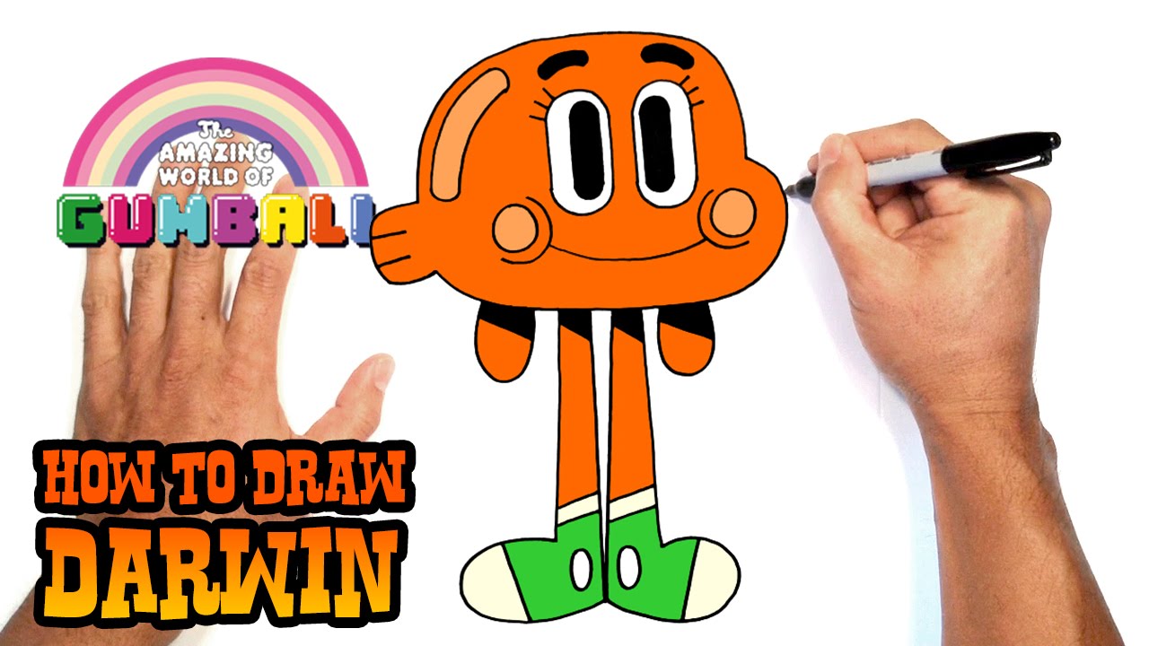 How to Draw Darwin | Amazing World of Gumball
