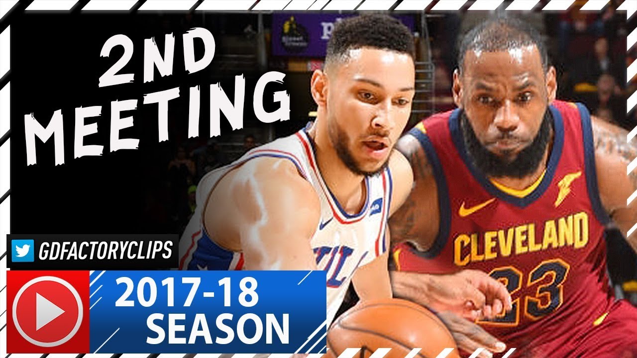 LeBron James vs Rookie Ben Simmons EPIC Duel Highlights (2017.12.09) Cavs vs 76ers - TD for LBJ!