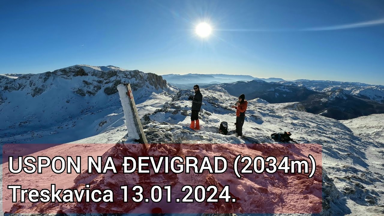 Uspon na Đevigrad (2034m) 13.01.2024. #planine #planinarenje #bosnia
