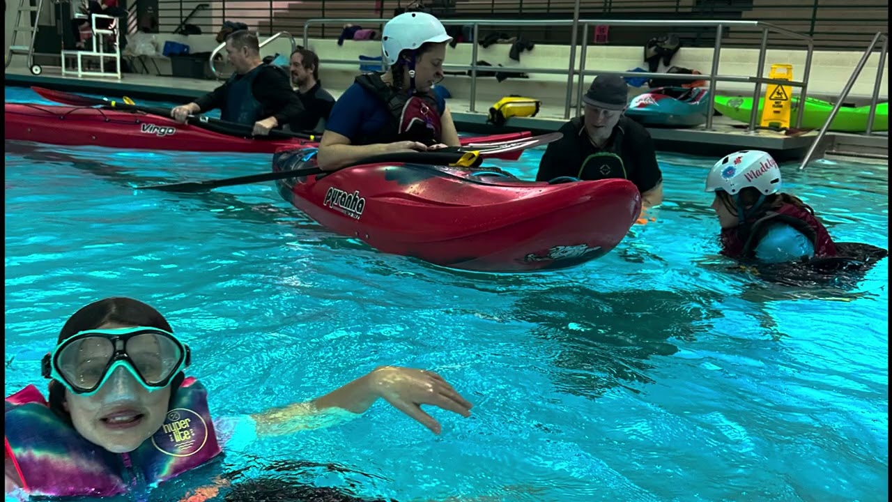 Kayak Rolling Practice - Winter 24-25’ - the girls first year