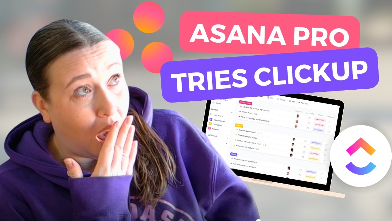 Первое впечатление от ClickUp: исследование в реальном времени и сравнение Asana для предпринимат...