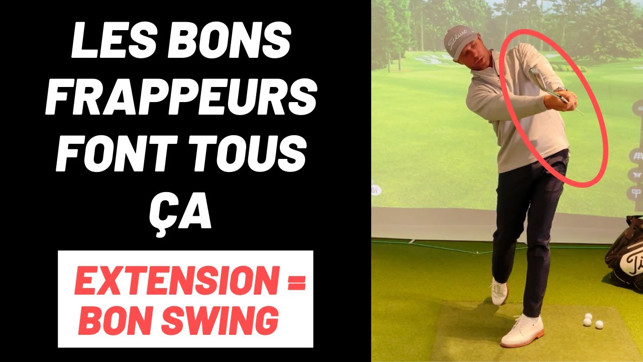 Extension des bras, la clé pour un swing régulier et puissant