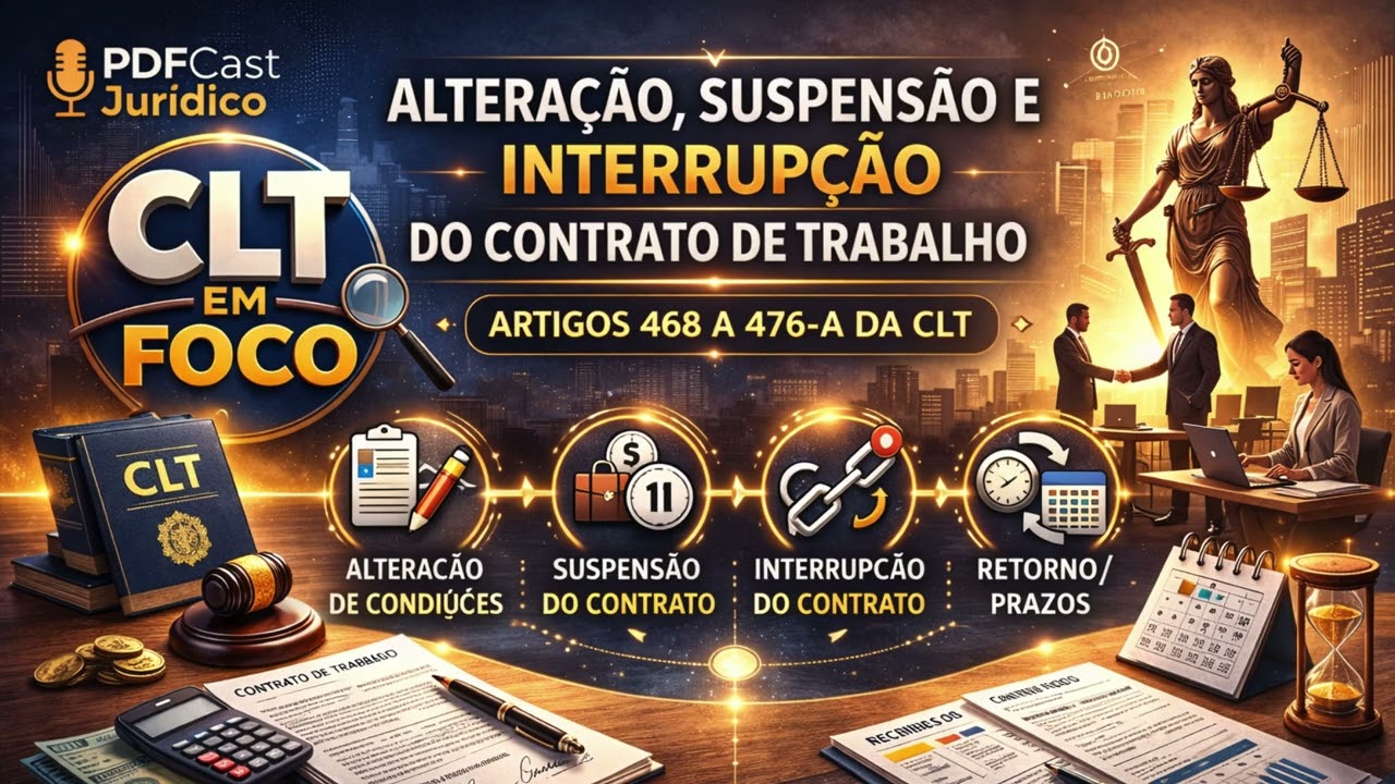 Alterações Contratuais, Transferências e Afastamentos | Arts 468 a 476-A da CLT | Podcast #13