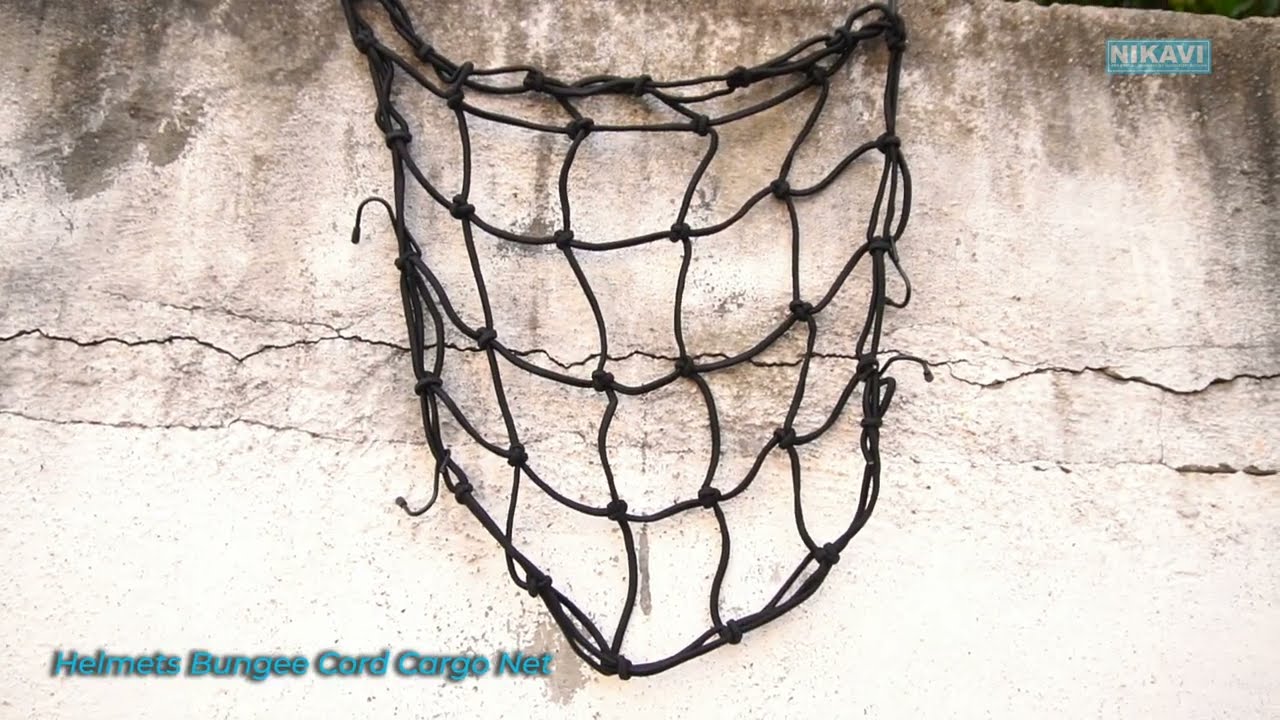 NIKAVI Fuel Helmets Bungee Cord Cargo Net #automobile #ride #bikespares #nikavi #rope  #travel