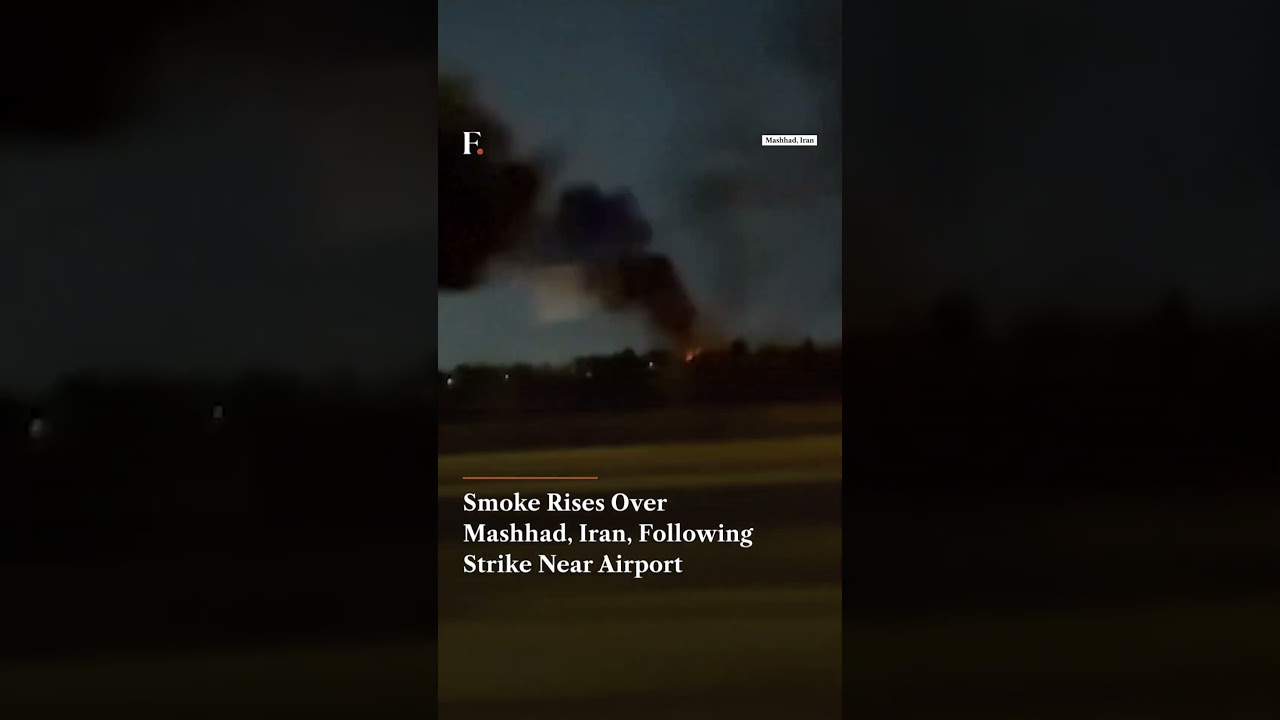 Smoke Rises Over Mashhad, Iran, Following Strike Near Airport | Firstpost News | N18G