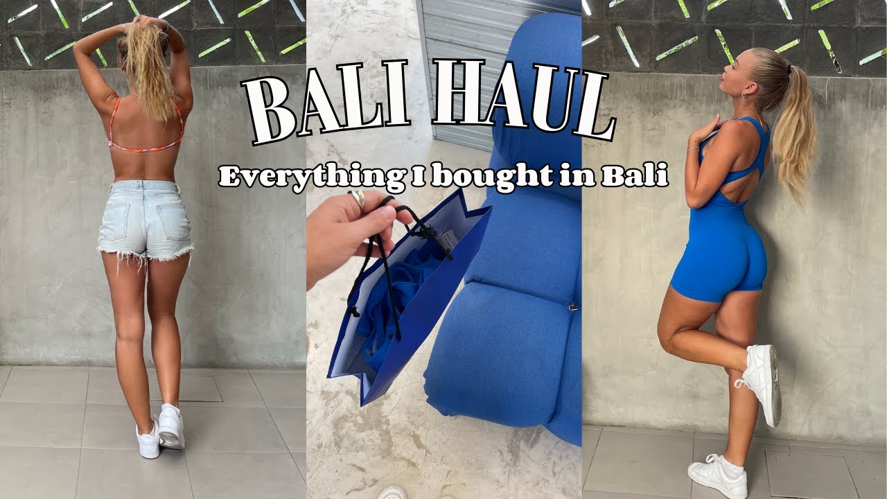 BALI HAUL - everything I bought in Bali / bikinis, activewear, clothes, interior etc.