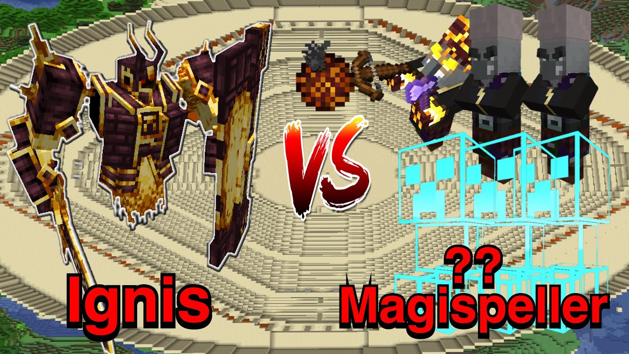Minecraft |Mobs Battle | How Many Magispeller to Beat Ignis
