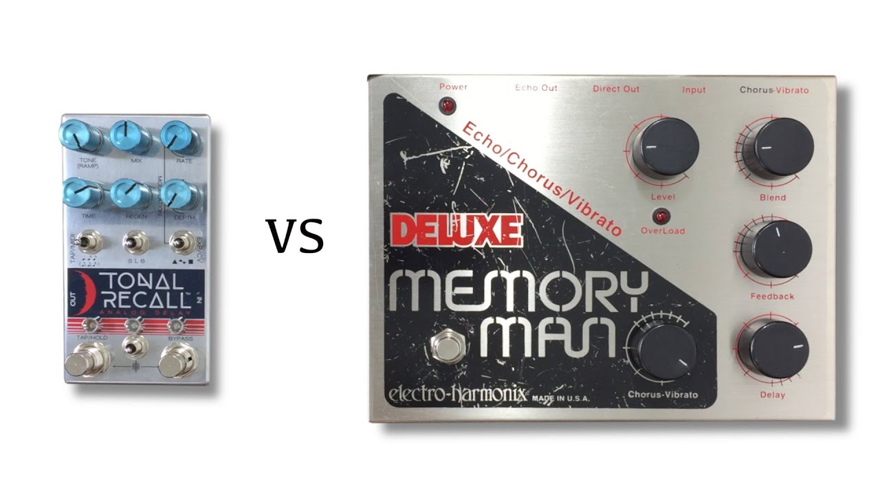 Chase Bliss Audio Tonal Recall vs EHX Deluxe Memory Man MN3005