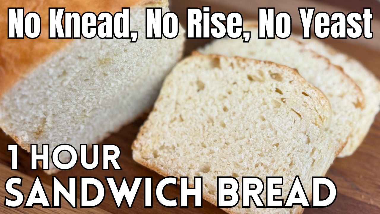 1-Hour No-Yeast Sandwich Bread | No Knead, No Rise, Yeast Free Quick Bread! Easy Beginner Recipe