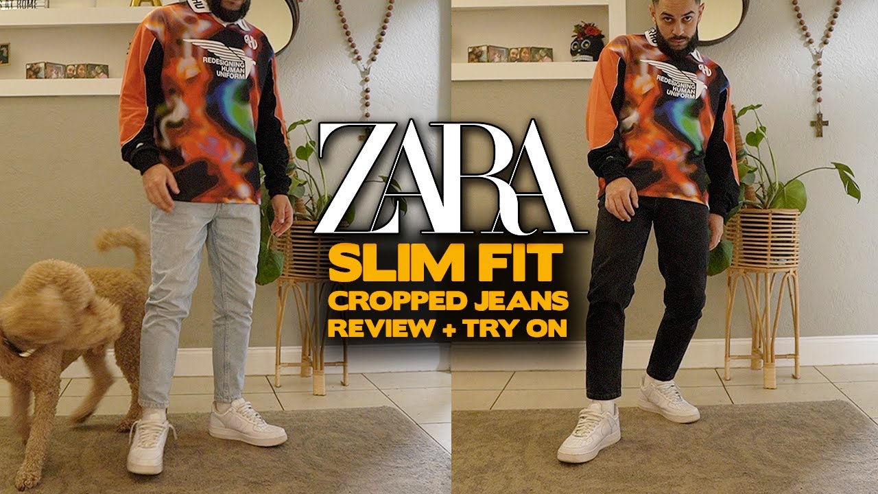 Zara Men's Slim Fit Cropped Jeans Review!