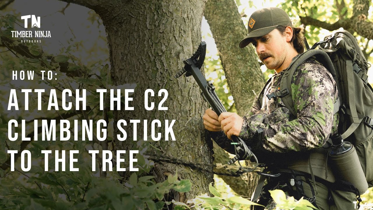How to Attach the C2 Carbon Fiber Climbing Sticks to the Tree