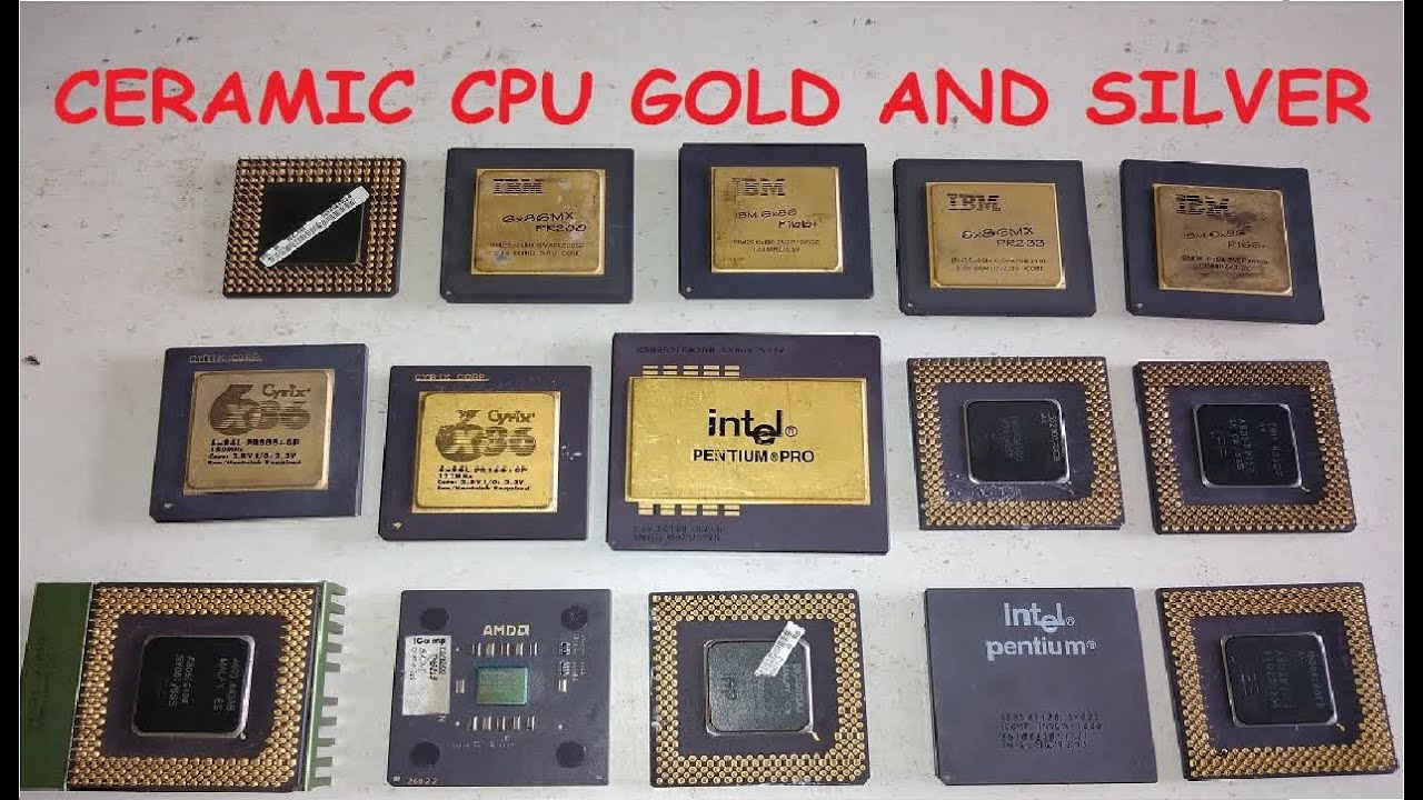 Ceramic CPU gold and silver recovery and refining!