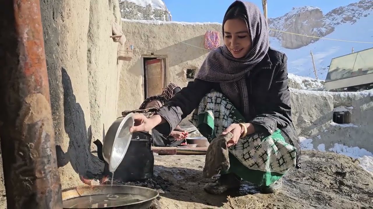 Life in Extreme Cold in Afghanistan’s Mountains | Traditional Local Breakfast