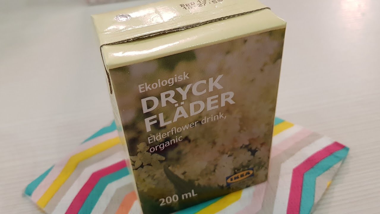 Ikea Ekologisk Dryck Fl&auml;der Elderflower drink organic opening