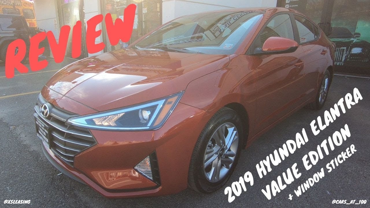 2019 HYUNDAI ELANTRA VALUE EDITION -- BEST VALUE FOR A SMALL SEDAN !?