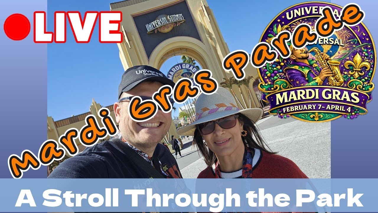 Universal Mardi Gras Parade LIVE! 🎭 Beads, Beats & Big Floats | 7PM
