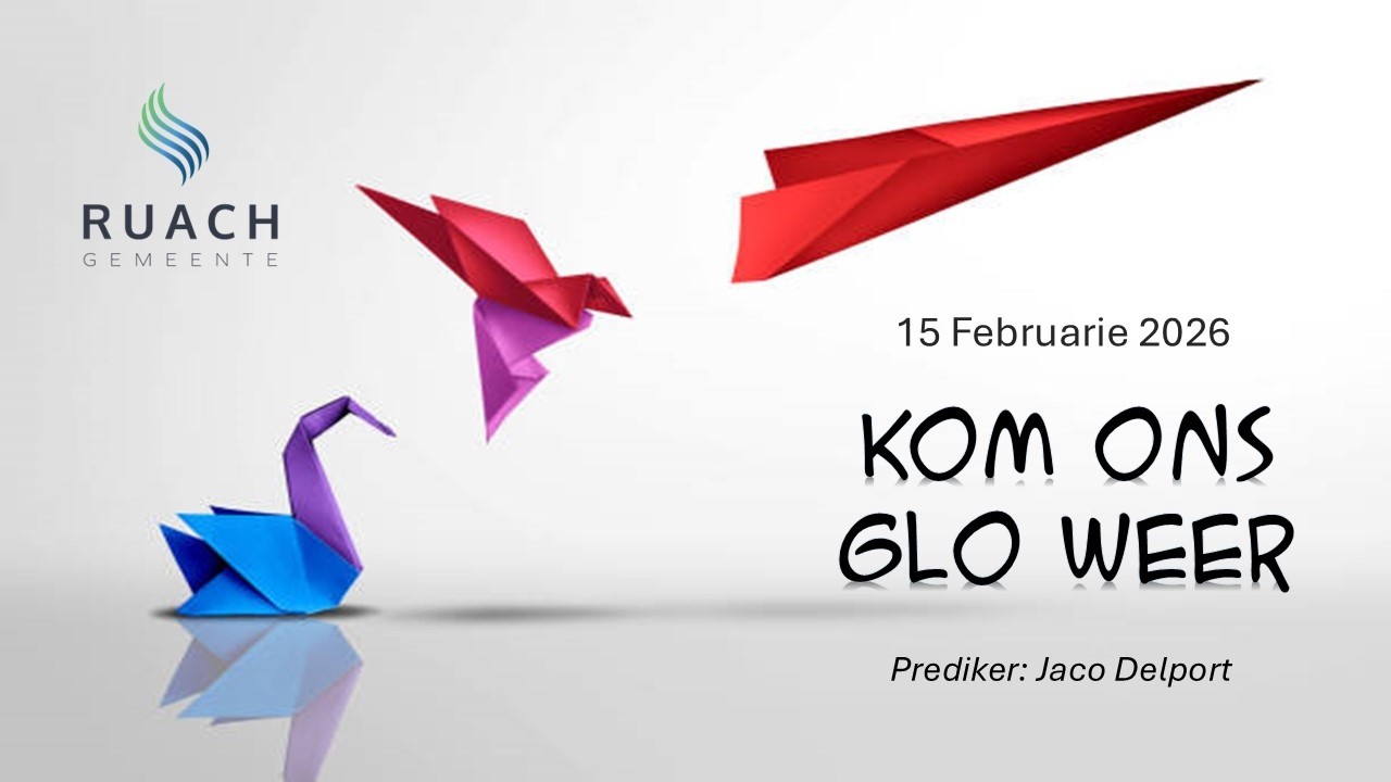 Kom ons glo weer