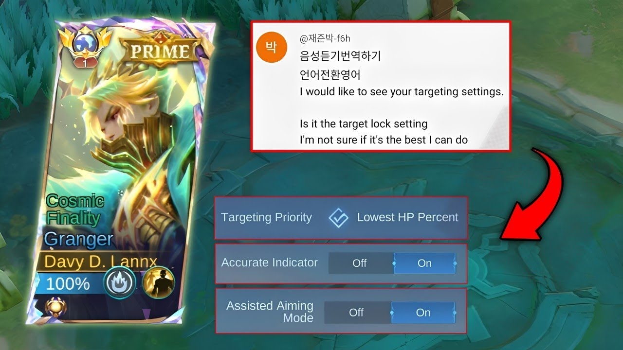 MY SECRET SETTINGS FOR GRANGER TO BE ON TARGET TO MAKE EASIER FOR YOU !! - Mobile Legends 
