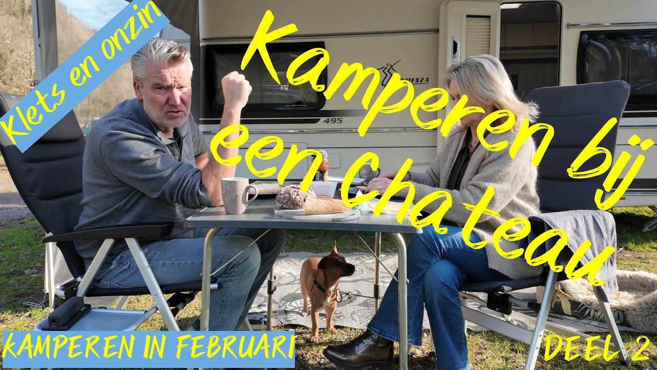 Kamperen bij een Chateau in de Ardennen maar toch een beetje Italiaans.