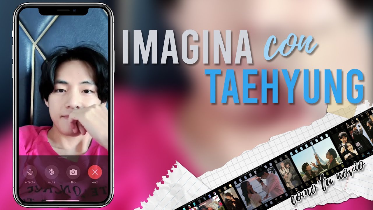 Imagina con Taehyung como tu novio ♡ Videollamada - 