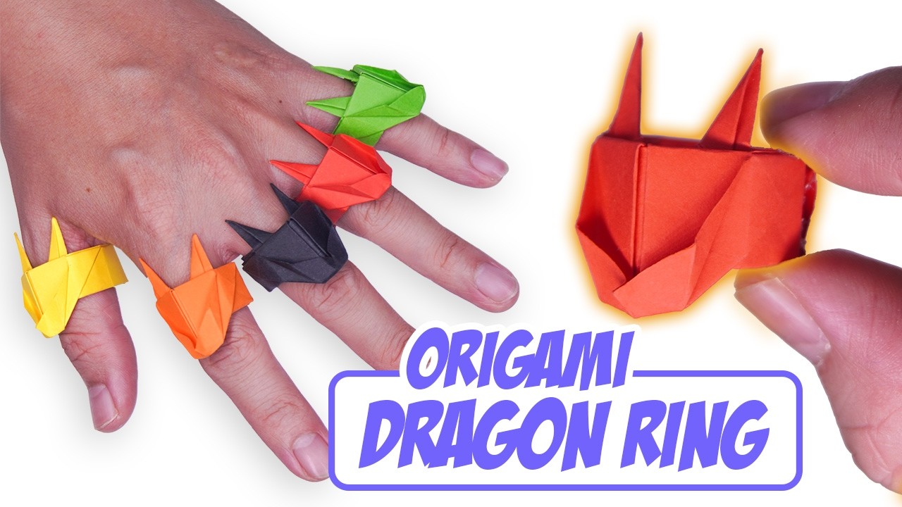 Origami Dragon Rings || How to make paper Dragon Rings