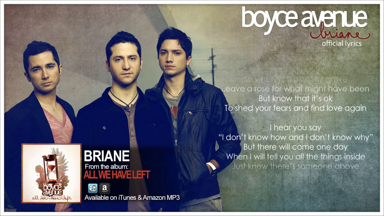 Boyce Avenue - Briane (Lyric Video)(Original Song) on Spotify & Apple