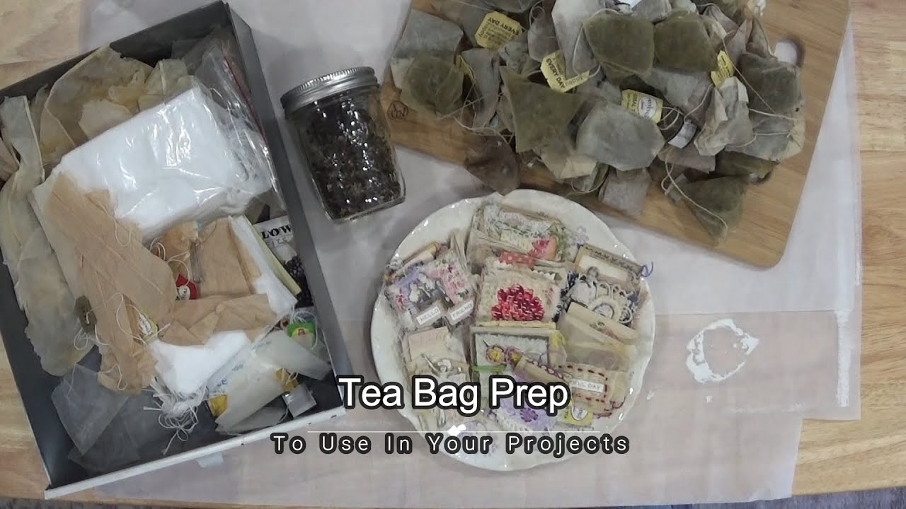 Tea Bag Prep | To Use In Your Projects #teabags #collage #journals