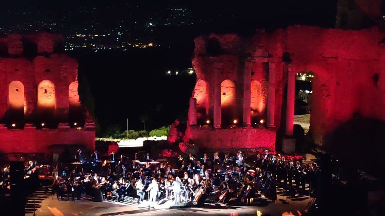 Omaggio a Morricone C'era una volta in America/West Orchestra Bocelli Teatro di Taormina 01/09/2023