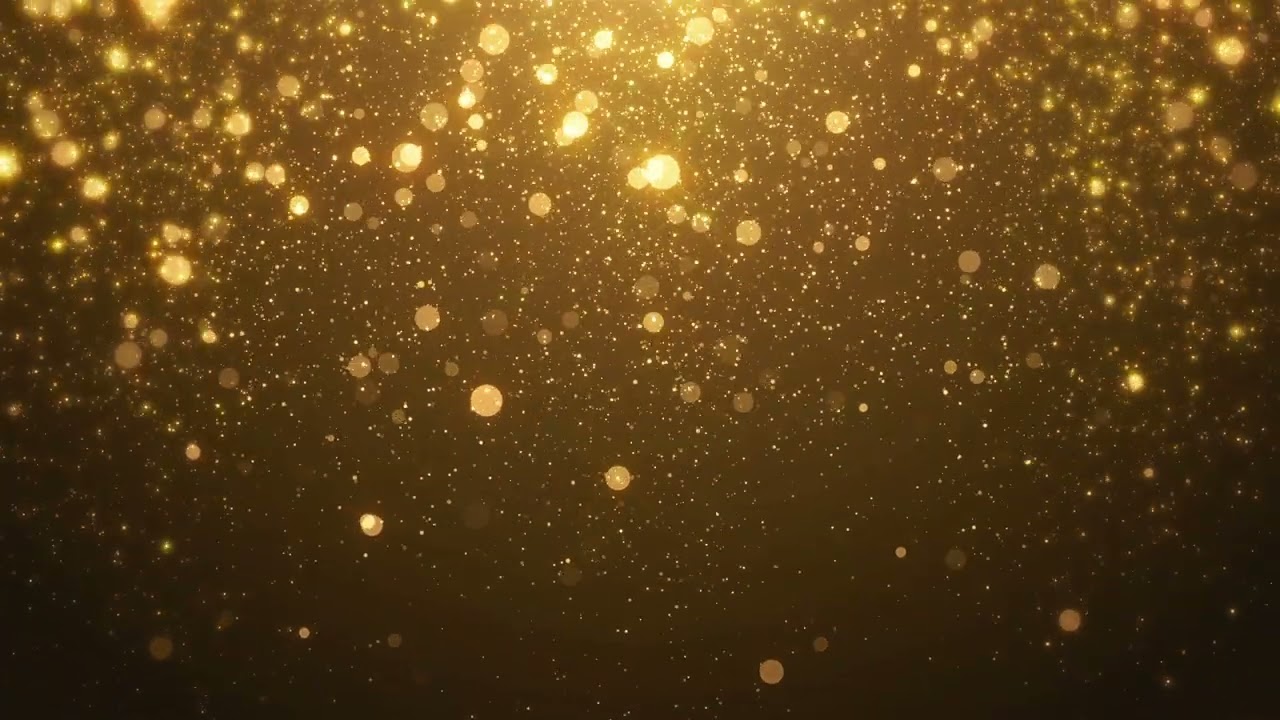 Enchanting Golden Particles Background Animation - 1 Hour - 100% Free Stock Footage
