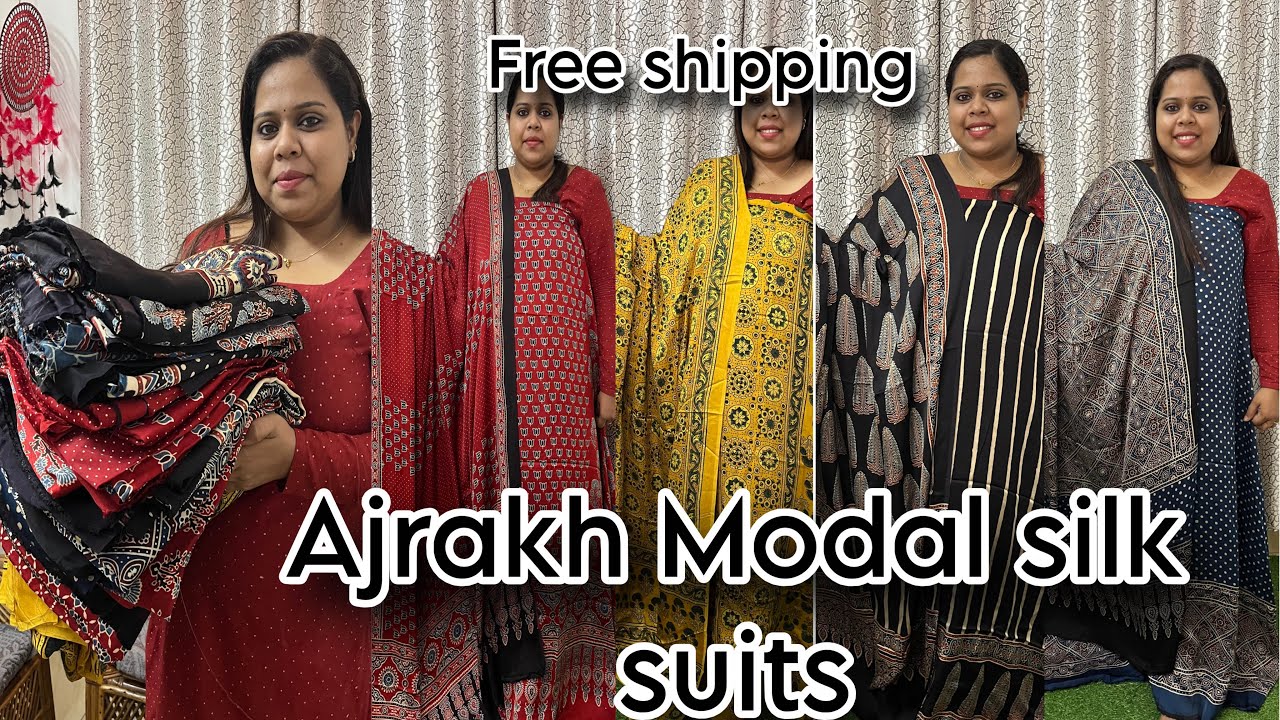 Original Ajrakh Modal suits|Freeshipping|6238020169|Amzboutique|Bestquality|onlineshopping|salwar