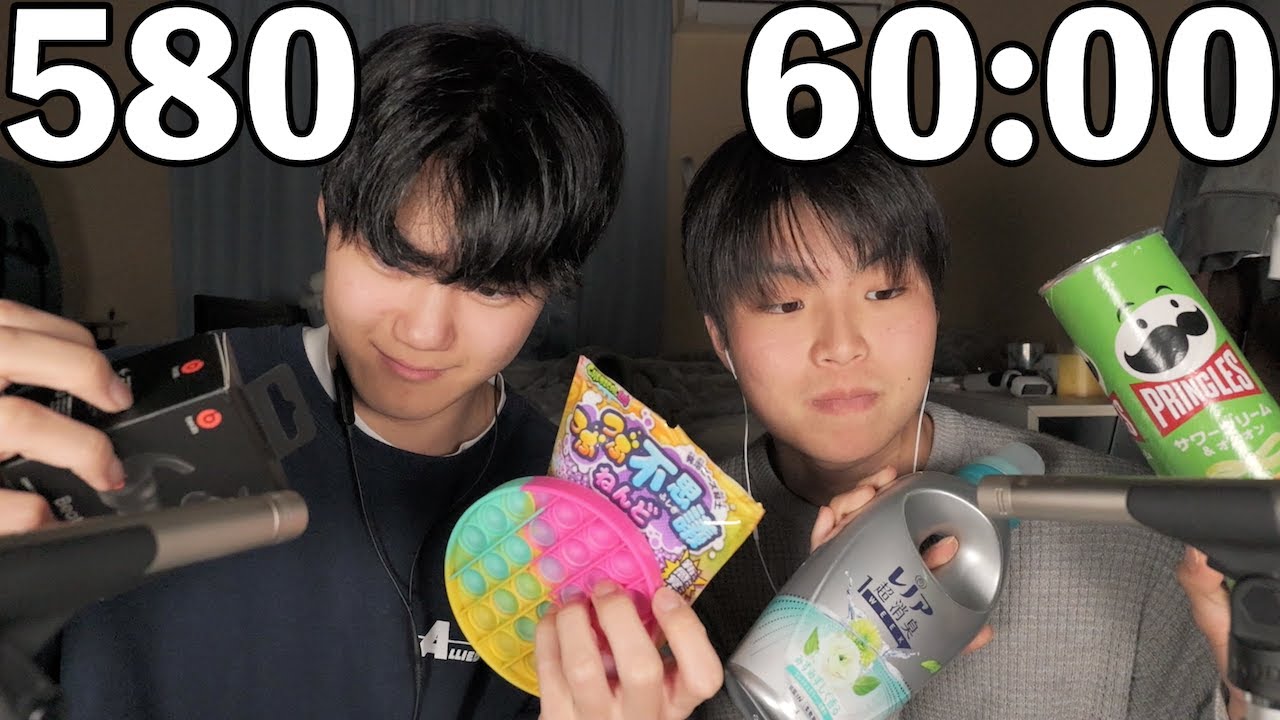 【ASMR】60分間で何種類タッピングできるか？💥 / Part2【SUB】How many types of tapping can you do in 60 minutes? 💥 / Part2