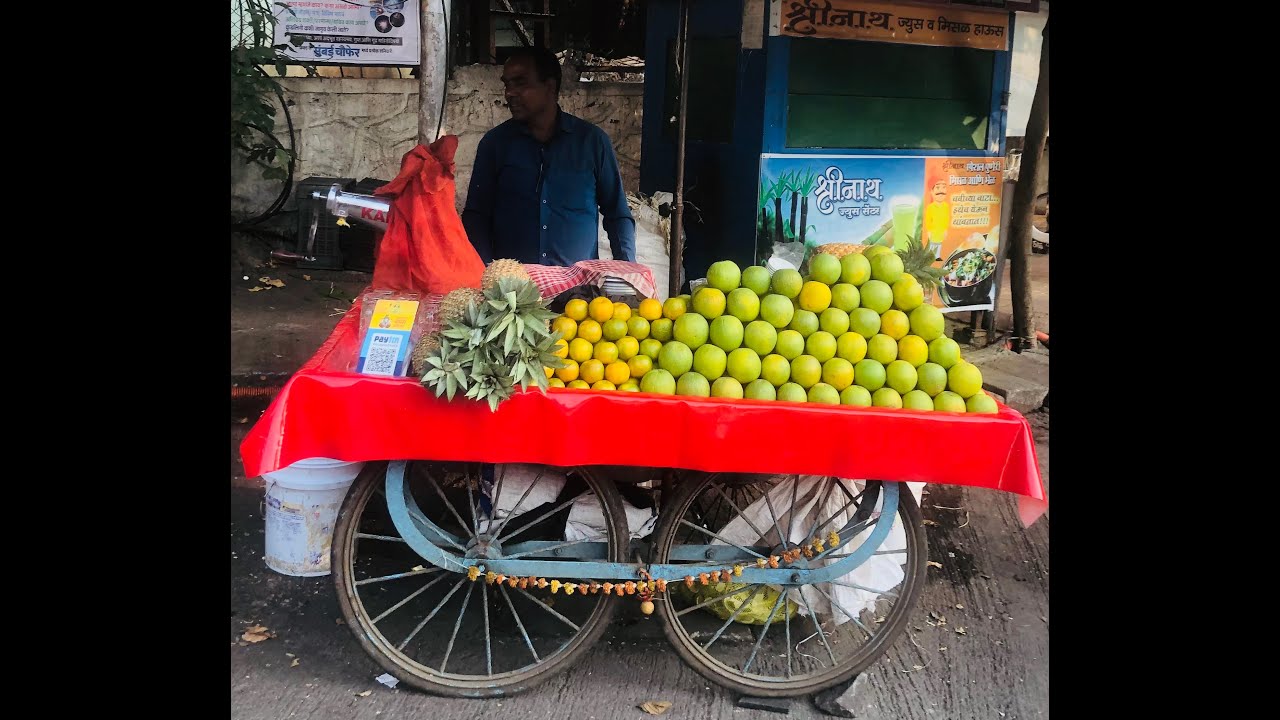 Famous Prajapati Juice In Thane| Amazing Street Drink Orange Pineapple Juice | Foodies Mumbaikar