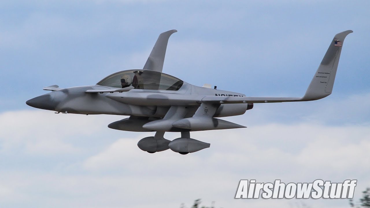Jet EZ Takeoff and Flybys - EAA AirVenture Oshkosh 2018