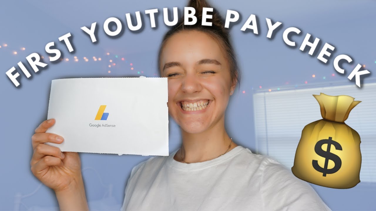 MY FIRST YOUTUBE PAYCHECK 2019 + How To Receive Pay If You're Under 18
