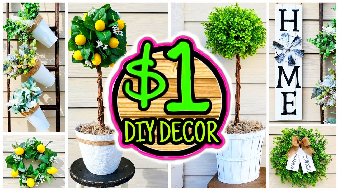 7 Cheap (NOT CHEESY) $1 DIY Porch Decor Ideas