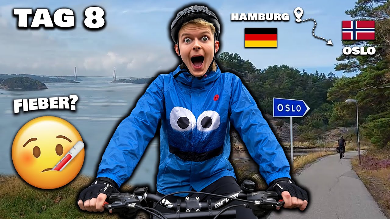 Ich bin krank... Fieber so kurz vor Norwegen! 🚴‍♂️ | Hamburg - Oslo Radtour | Tag 8