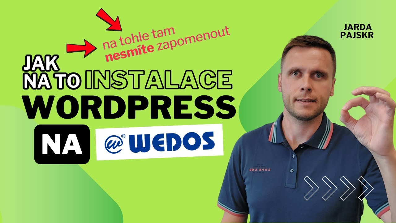 KOMPLETNÍ návod instalace WordPress na WEDOS (+ důležité tipy) ⚡️