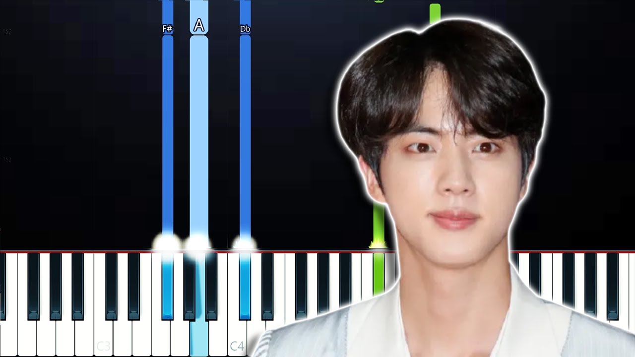 BTS JIN - Yours (Piano Tutorial)