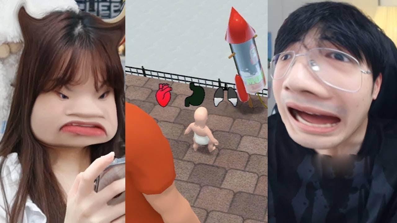 周周和庄庄GAMER  Best Couple Gaming：火箭小人起飞#vocal  Mobile Games Computer Games#games #funny