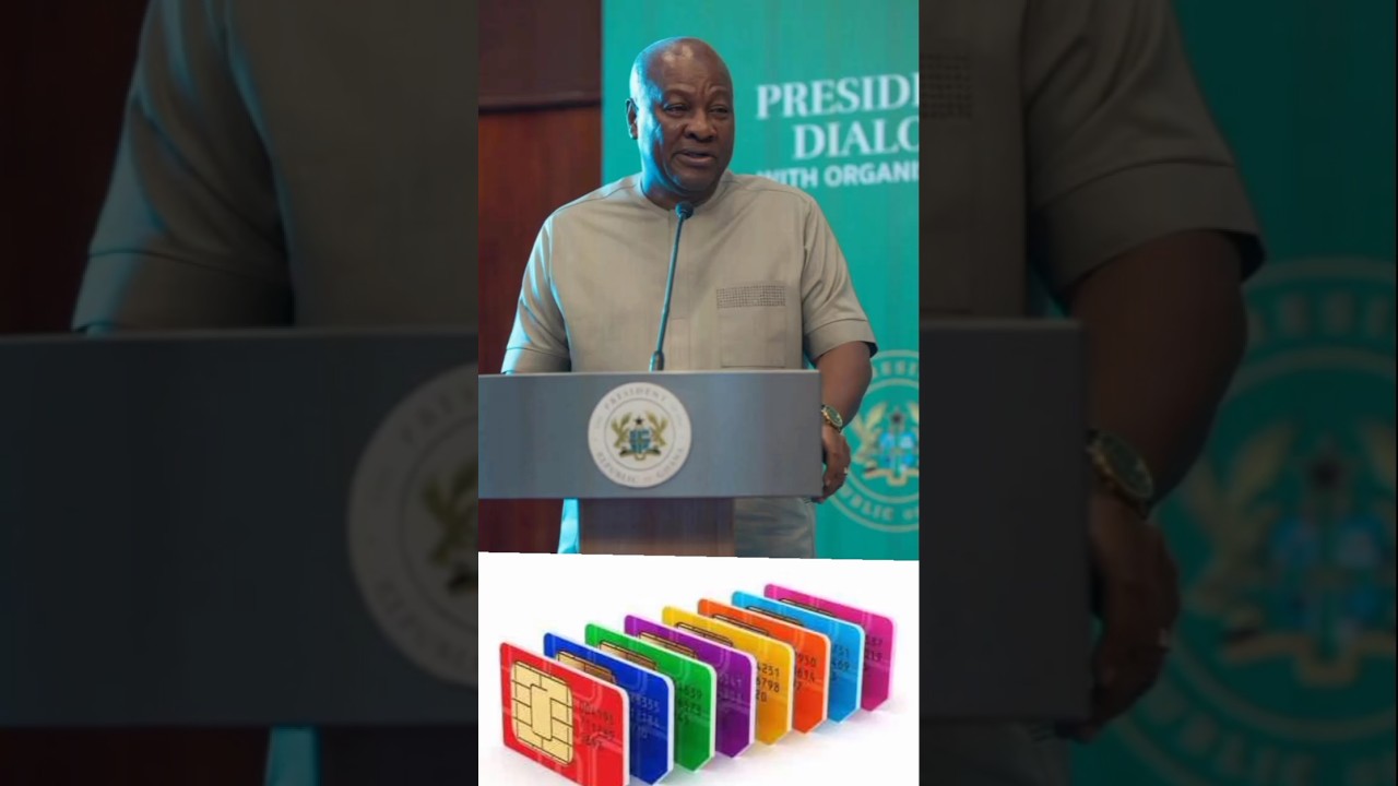 President Mahama Explains Why SIM Card Re-registration Fell Apart