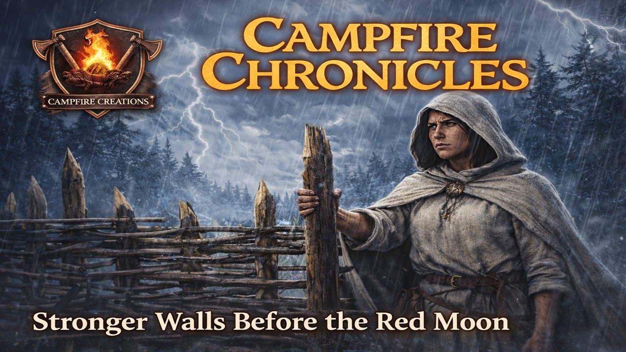 Stronger Walls Before the Red Moon | Fortifying the Homestead #VisualStorytelling #SlowGaming