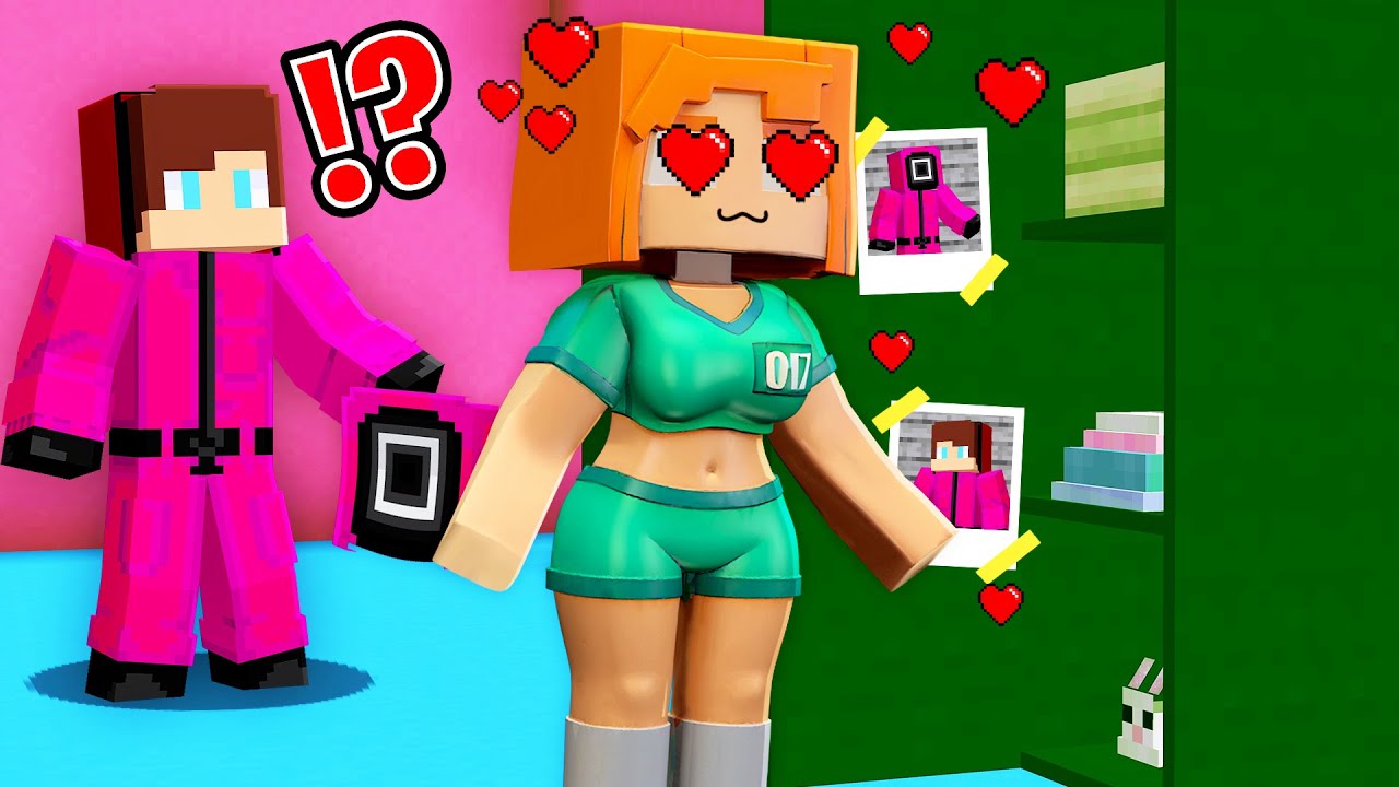 SQUID GAME 3 Girl is in love with JJ Guard in Minecraft - Maizen