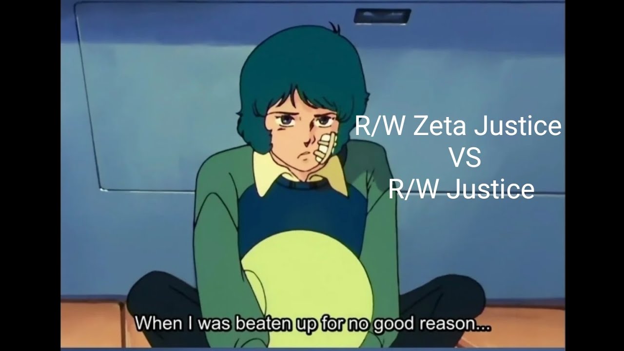 Red/White Justice mirror match: Well obviously one of us has to change.