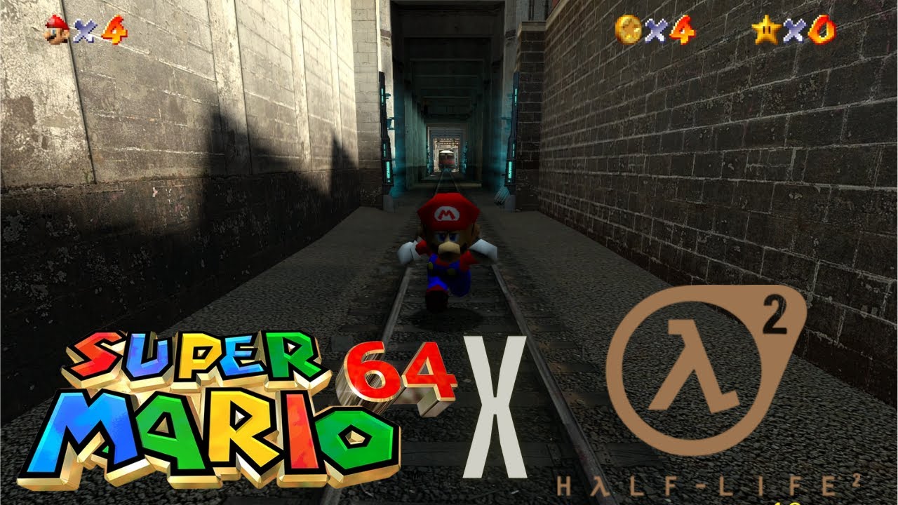 Gmod - G64 Super Mario 64 In Half Life 2 Part  1
