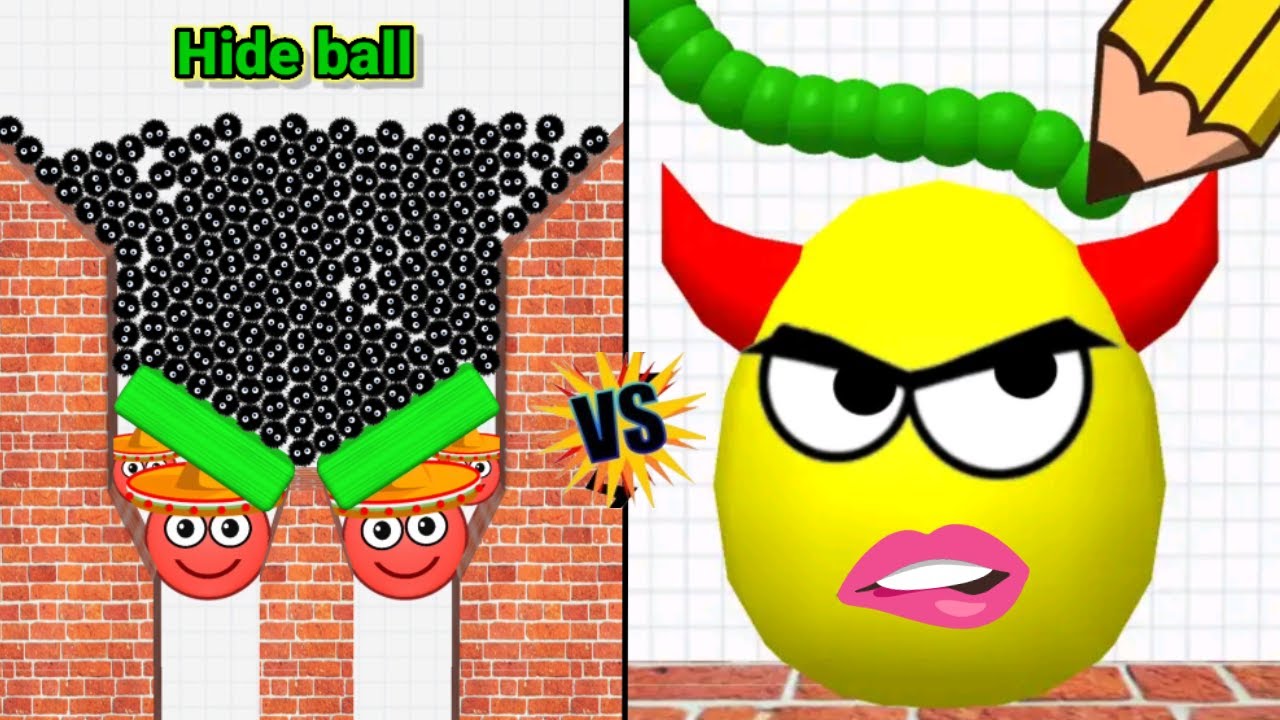 HIDE BALL brain teaser games- rescue the dog 🆚 Draw to smash logic puzzle Gameplay part 31