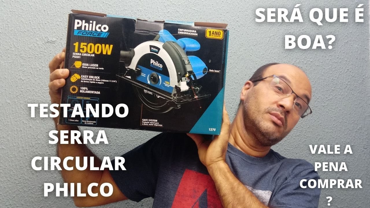 TESTANDO SERRA CIRCULAR PHILCO, SERÁ QUE É BOA? VALE Á PENA COMPRAR?