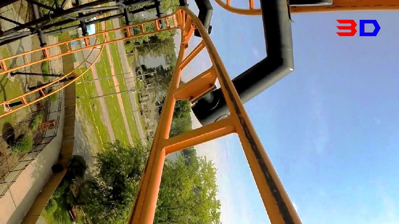 Steel Hawg 3D front seat on-ride HD POV @60fps Indiana Beach