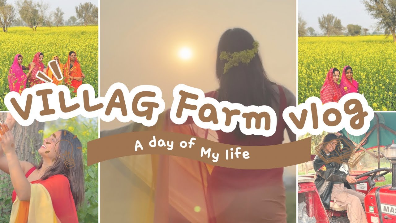 Village farm vlog 🌼🌼🎀❤️❤️🐇🐇